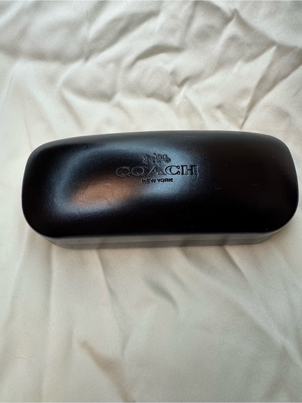 Coach New York Black Hard Eyeglass Sunglasses Case Authentic
